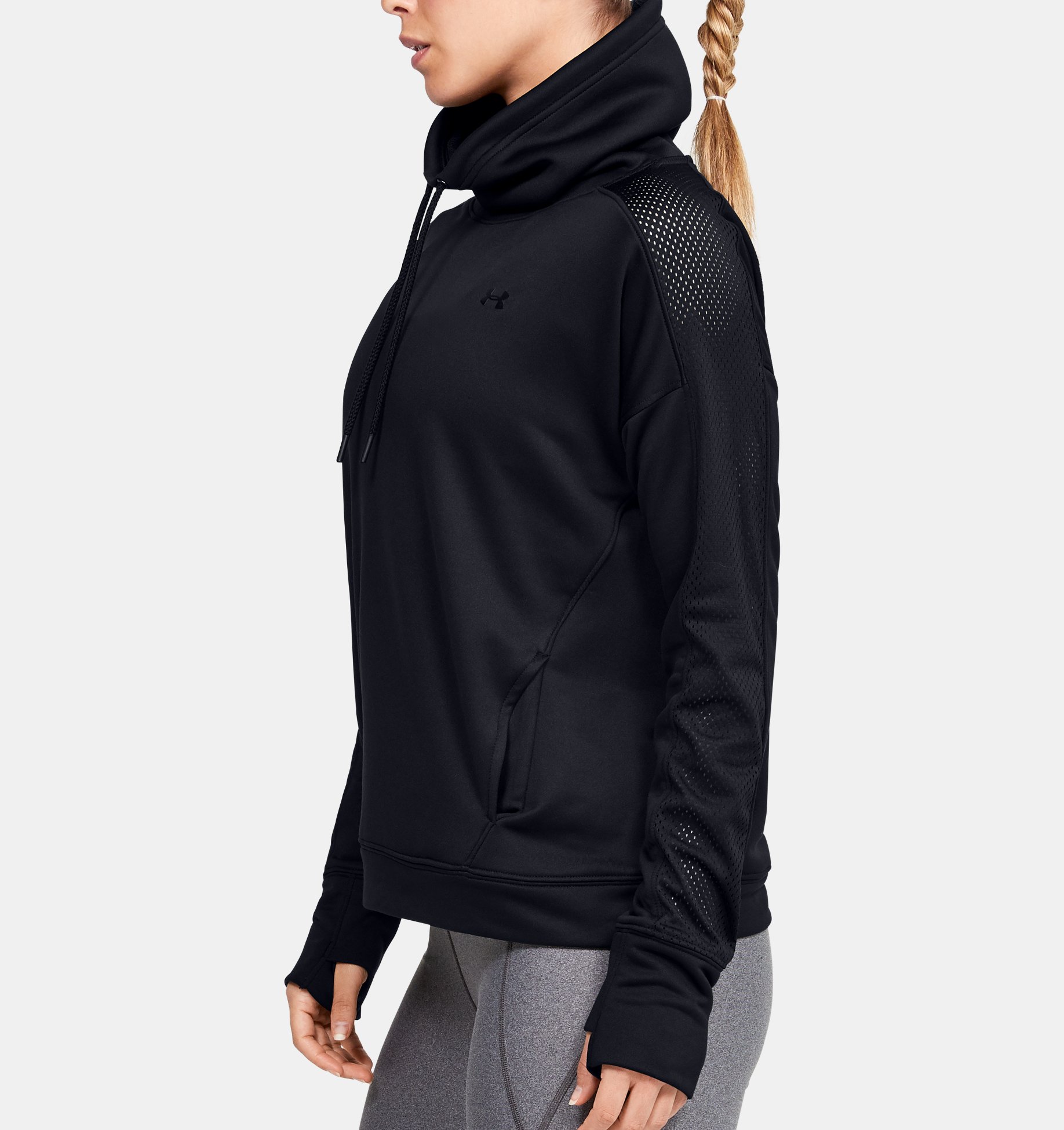 Under Armour Womens Tech Terry Graphic Funnel Neck Sweatshirt